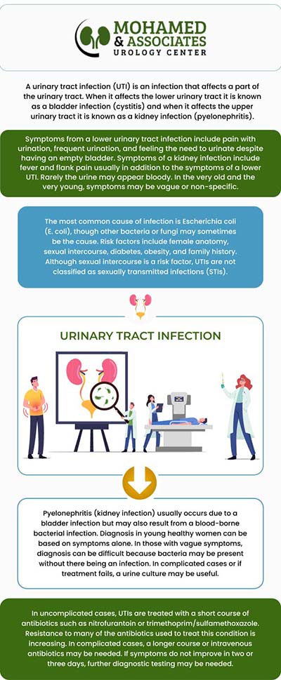 Individuals with incontinence are at a higher risk of UTIs due to prolonged skin exposure to urine. Preventive measures include maintaining excellent hygiene by gently cleaning the genital area with mild soap and water, drying thoroughly, and using breathable incontinence products. To learn more about it, consult with our urologist, Adel W. Mohamed, MD, FACS at Mohamed & Associates Urology Center. For more information, contact our team of professionals today or visit us online to book your next appointment. We are conveniently located at 507 N Brightleaf Blvd #205, Smithfield, NC 27577.